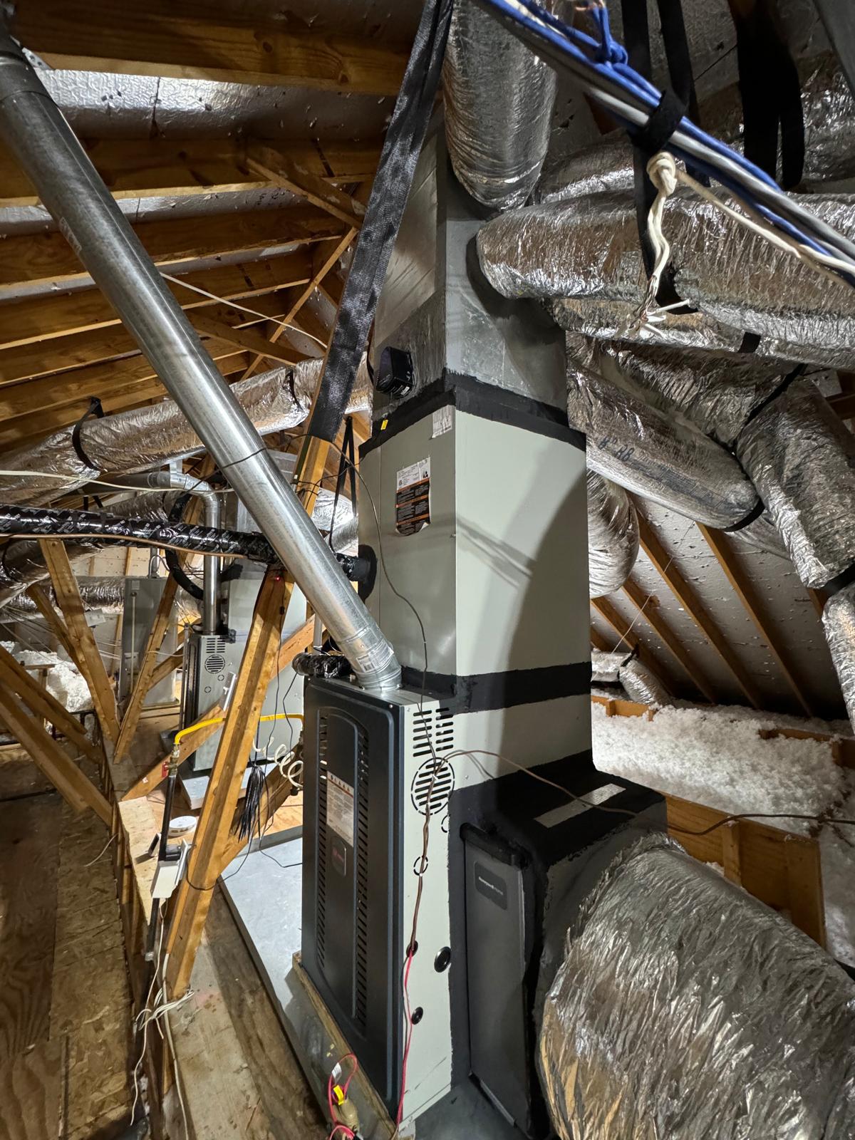 Attic Units - hvac system attic installation